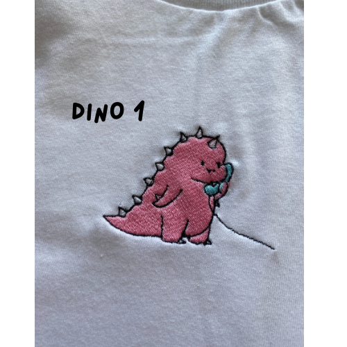 Matching Dino phone Embroidered Sweatshirt