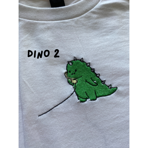 Matching Dino phone Embroidered Sweatshirt