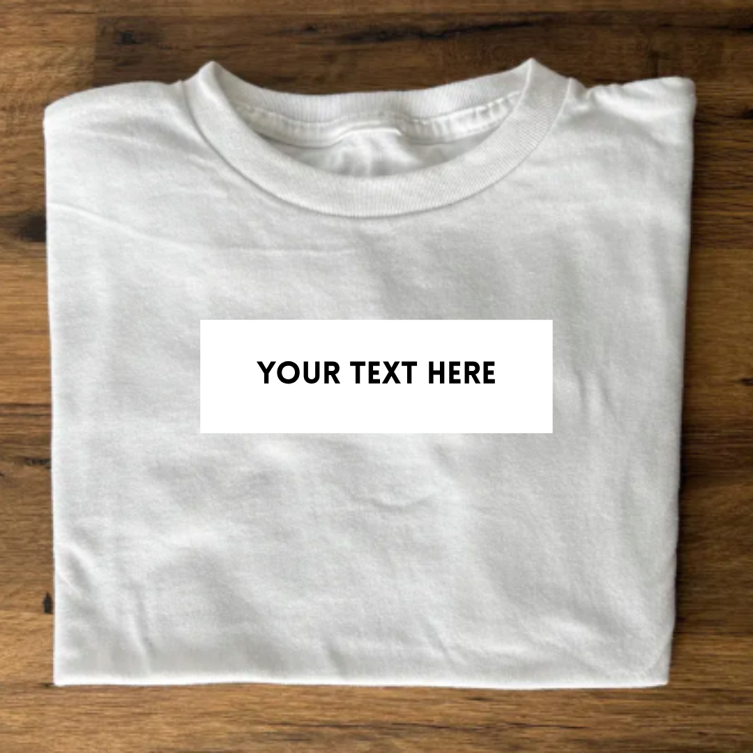 Custom Embroidered Text Tshirt