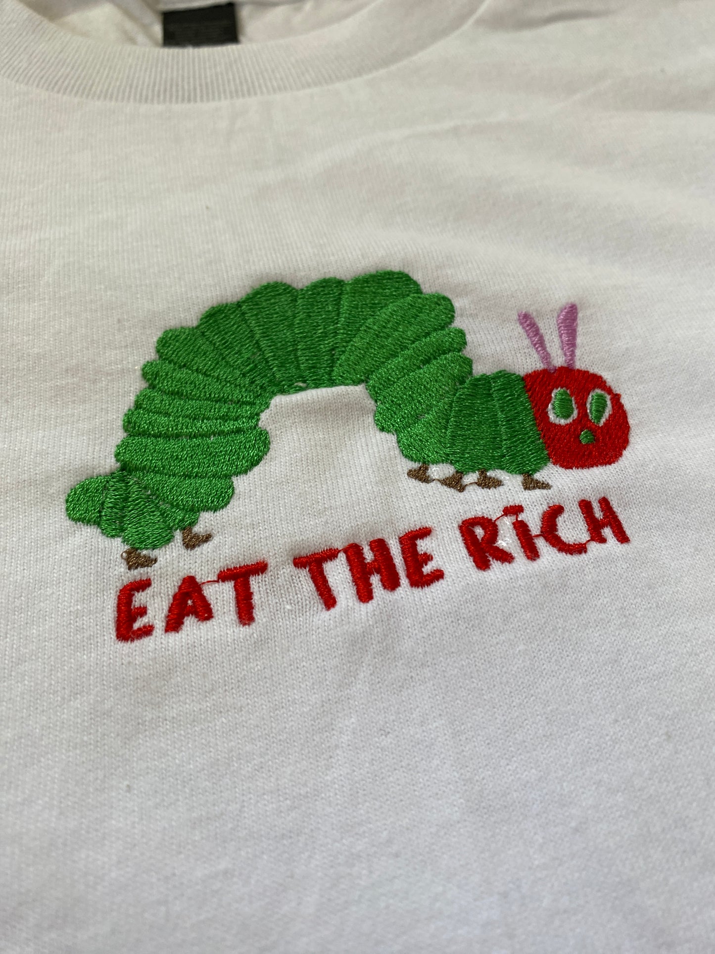 Eat the rich Embroidered Sweatshirt