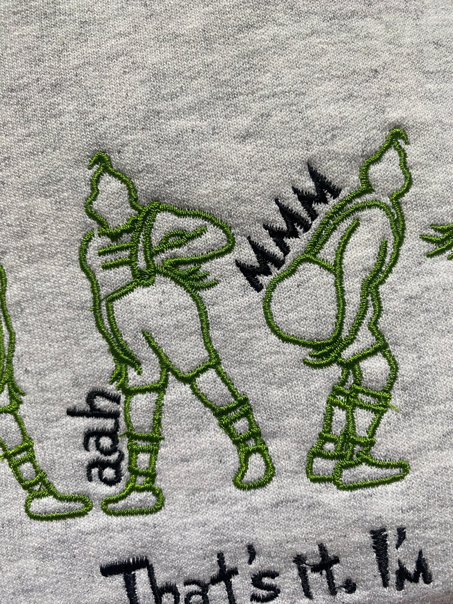 I'm not going Embroidered Sweatshirt