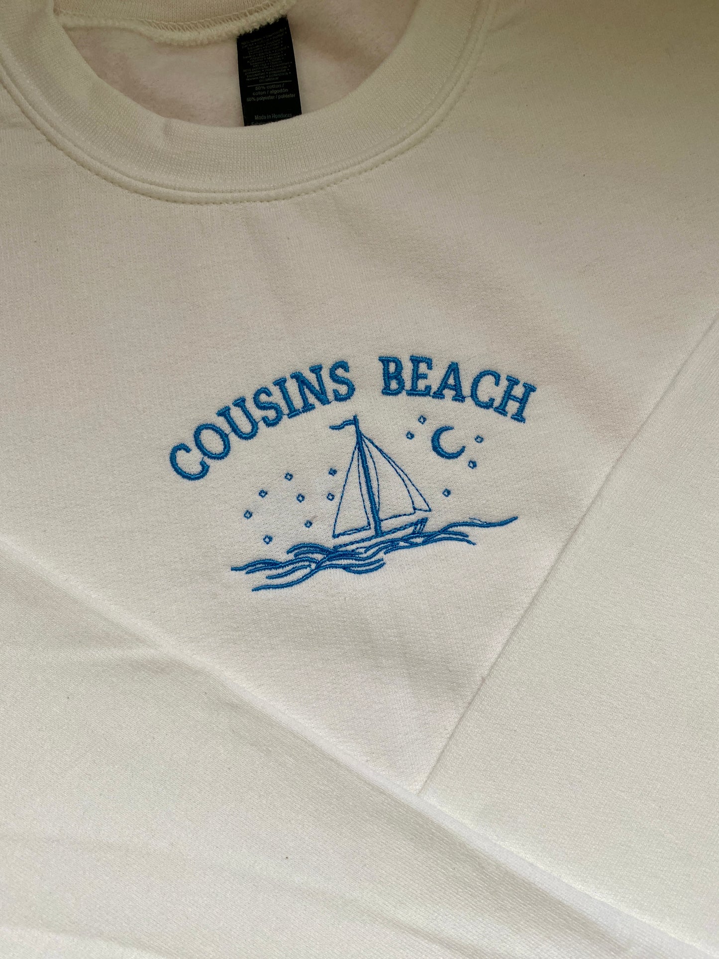 Cousins Beach Embroidered Sweatshirt