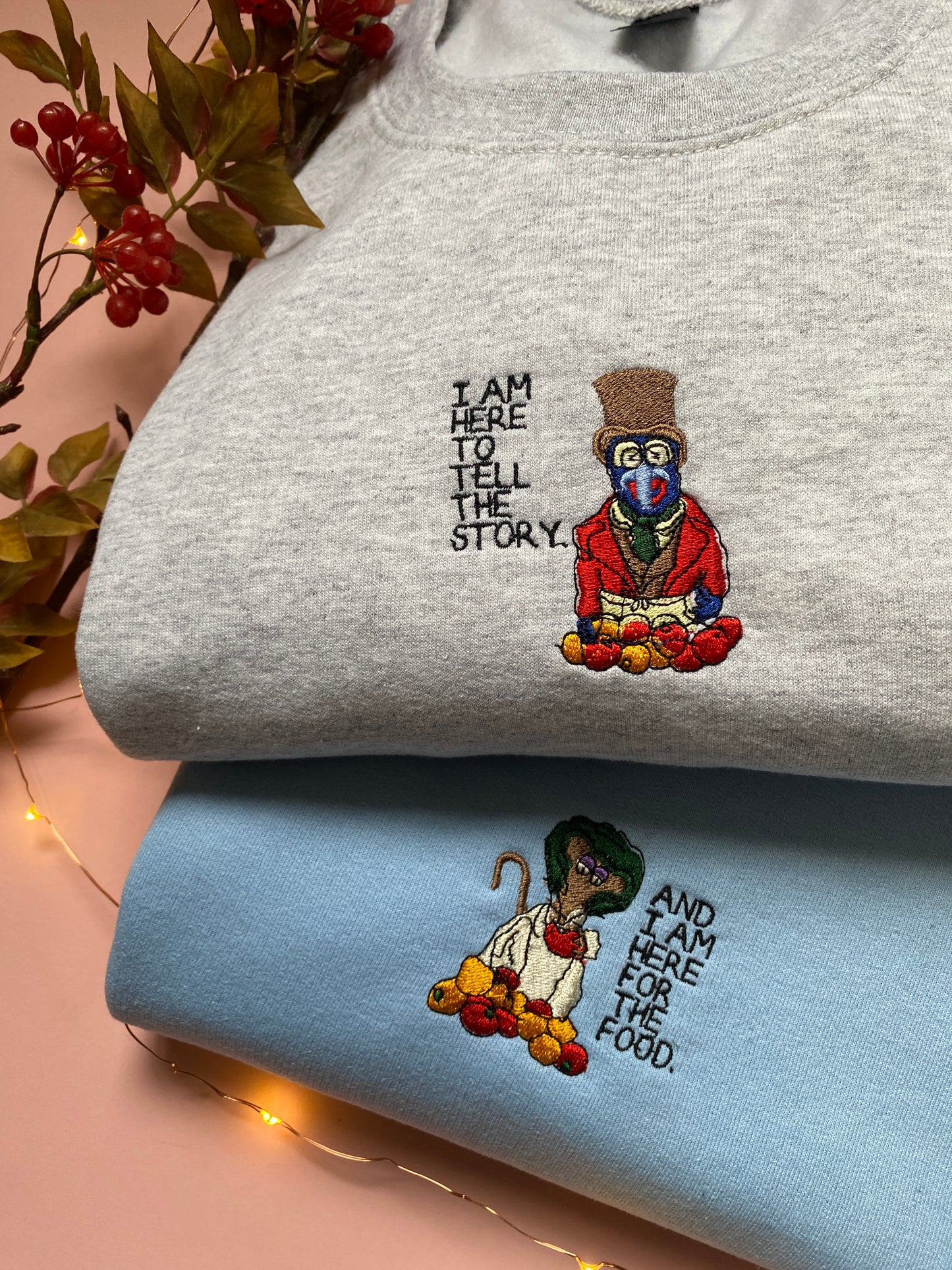 Here for the story Embroidered Sweatshirt