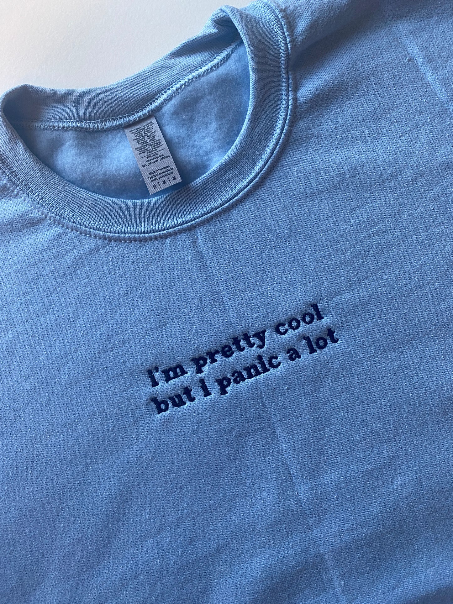 Panic Embroidered Sweatshirt