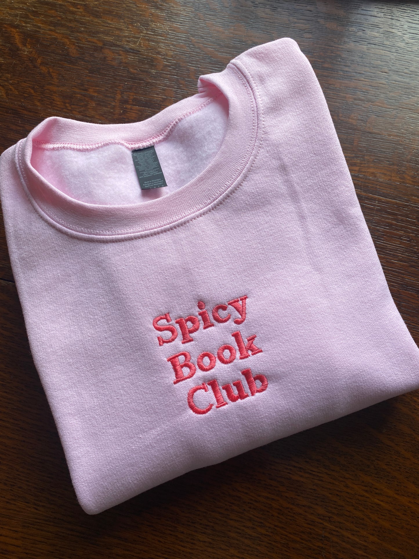 Spicy Book Club Embroidered Sweatshirt