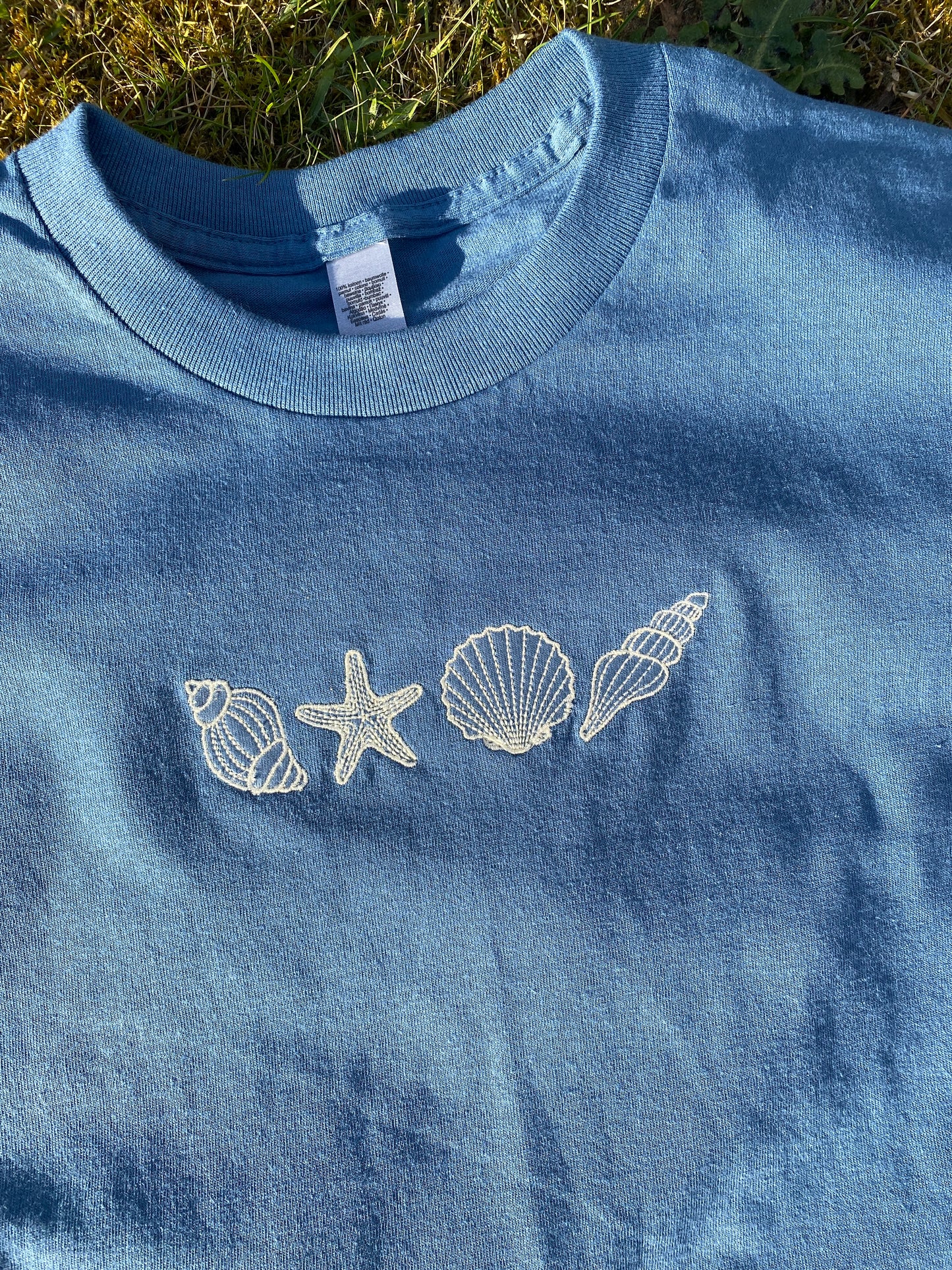 Sea Shells Embroidered Tshirt