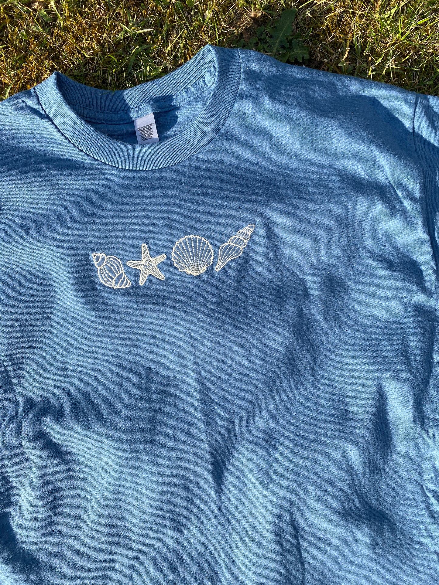 Sea Shells Embroidered Tshirt