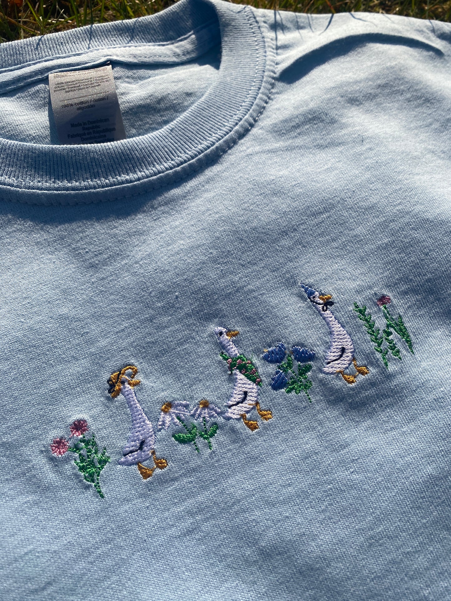 Goose Trio Embroidered Tshirt