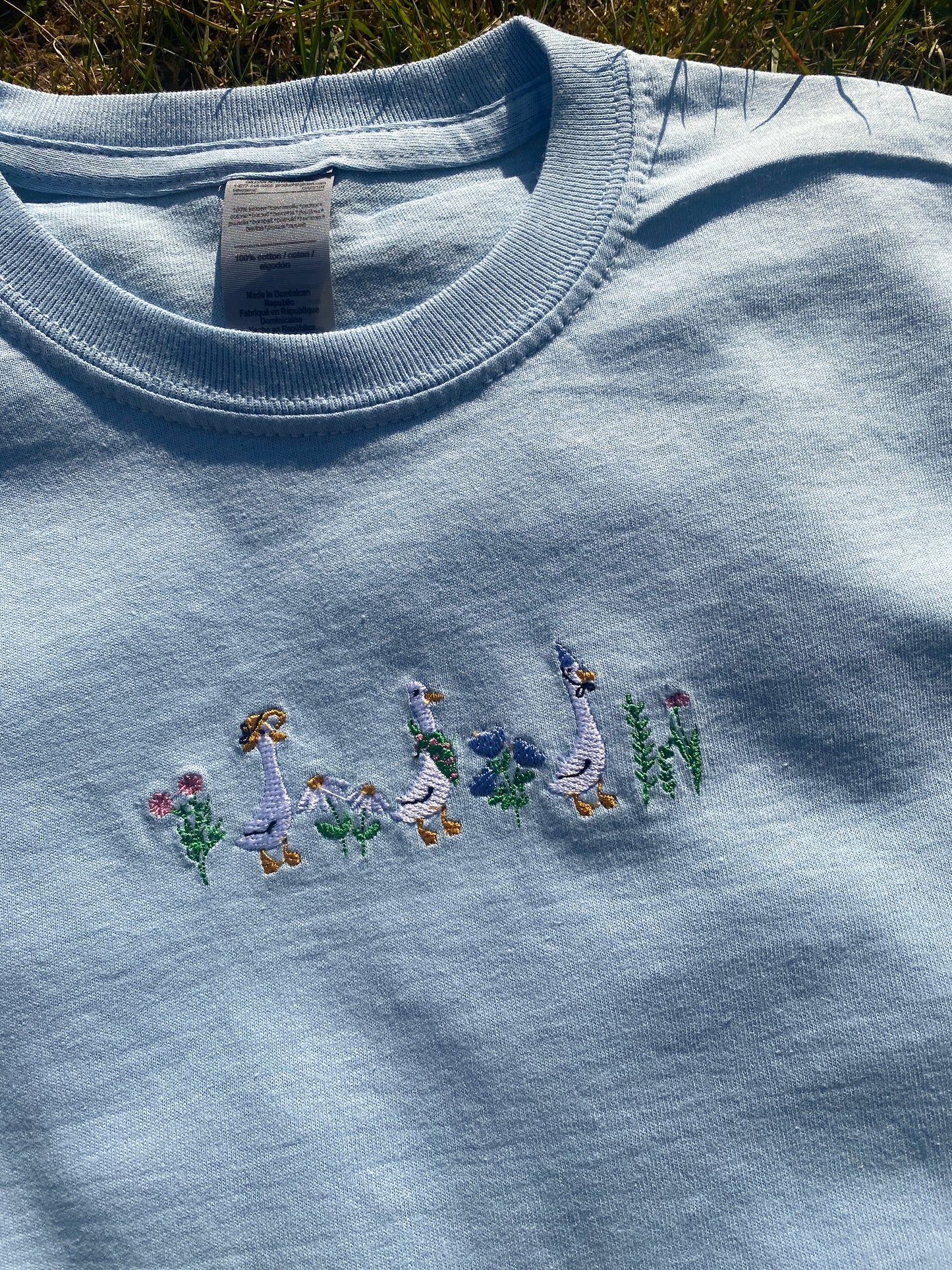 Goose Trio Embroidered Tshirt