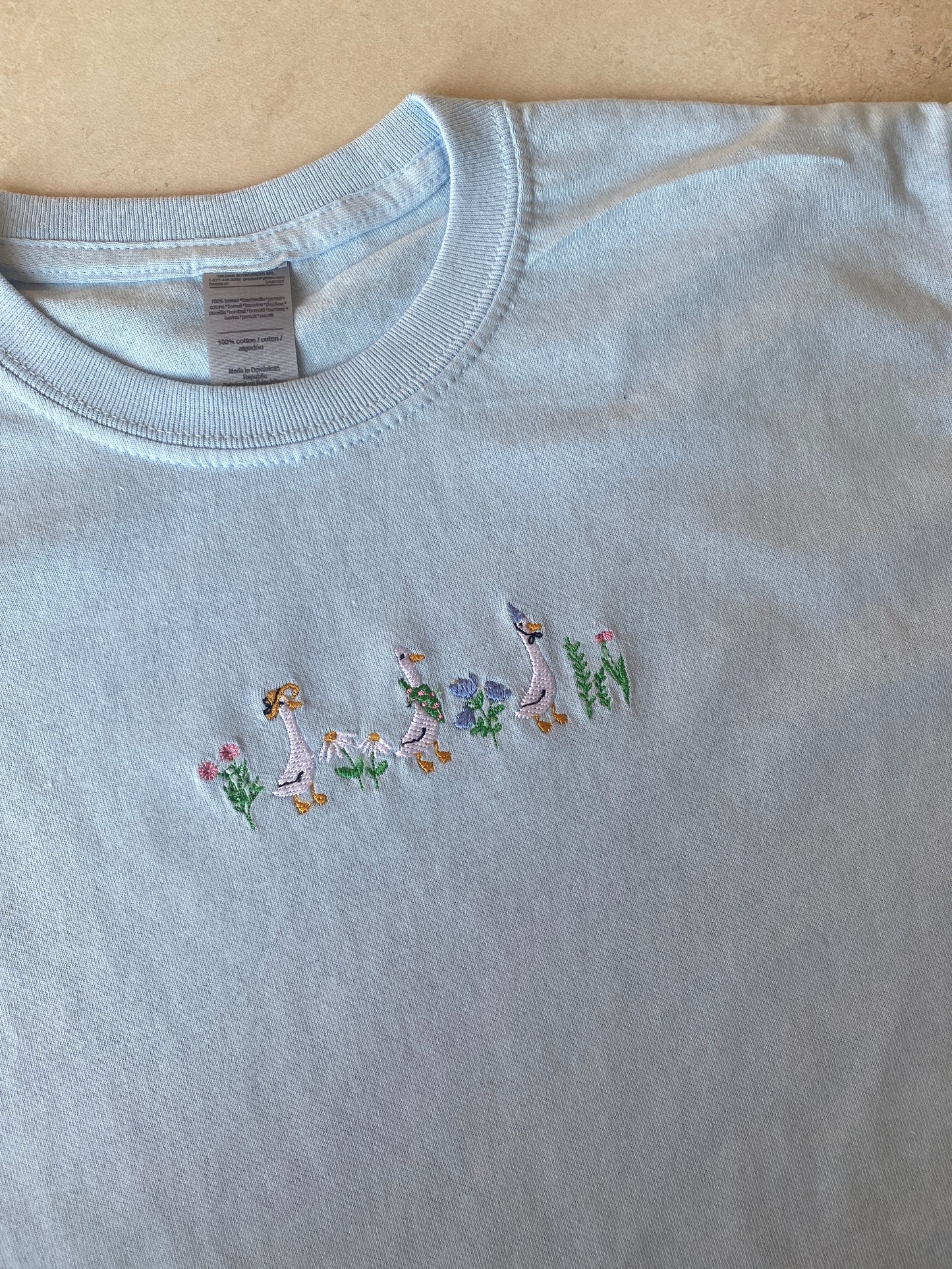 Goose Trio Embroidered Tshirt