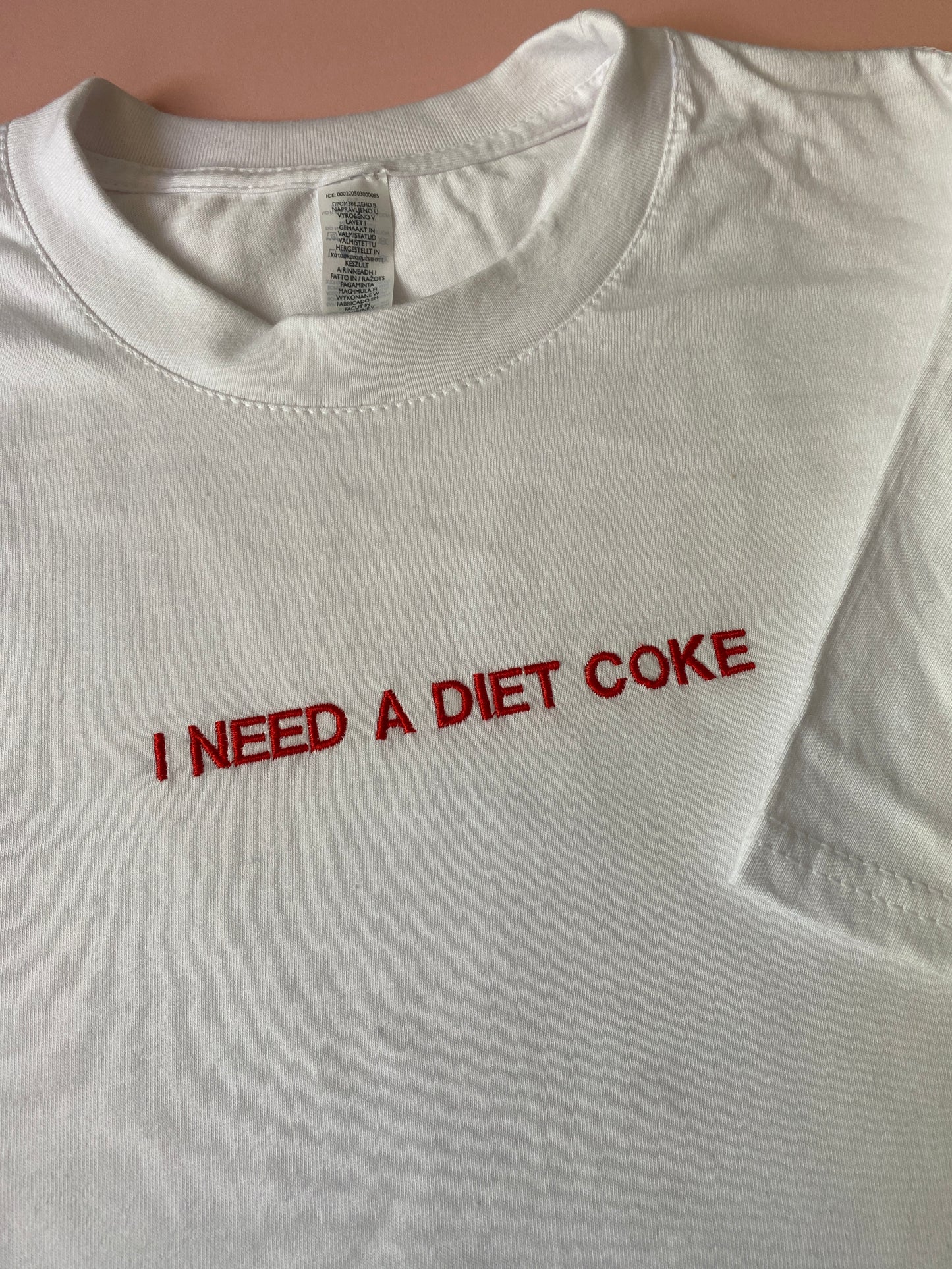 Custom Embroidered Text Tshirt