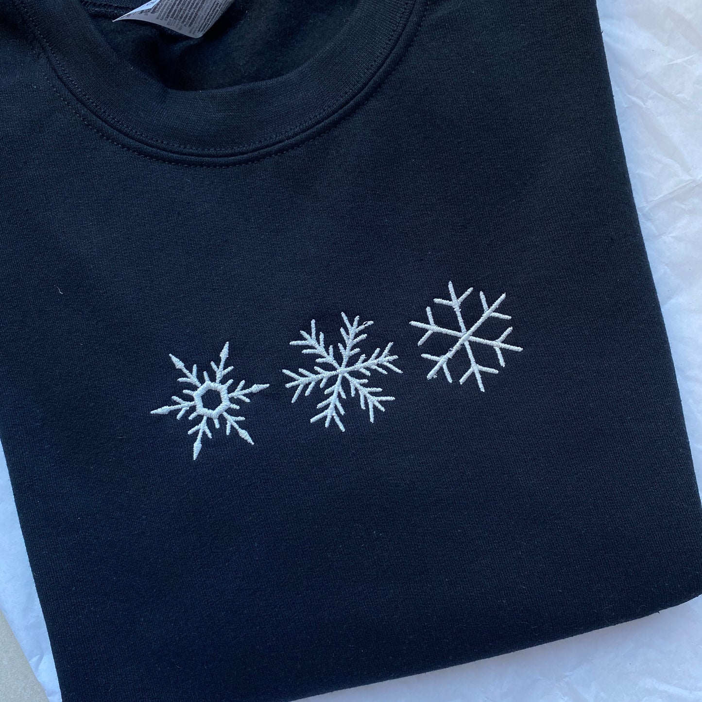 Snowflake Embroidered Sweatshirt