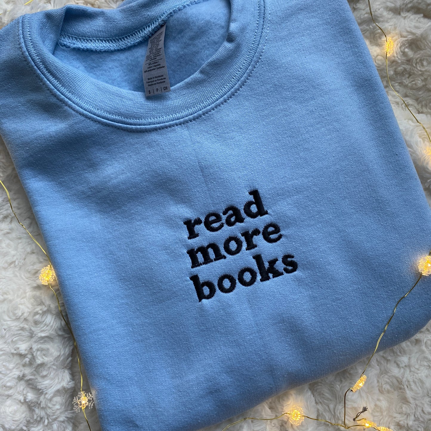 Read More Books Embroidered Sweatshirt