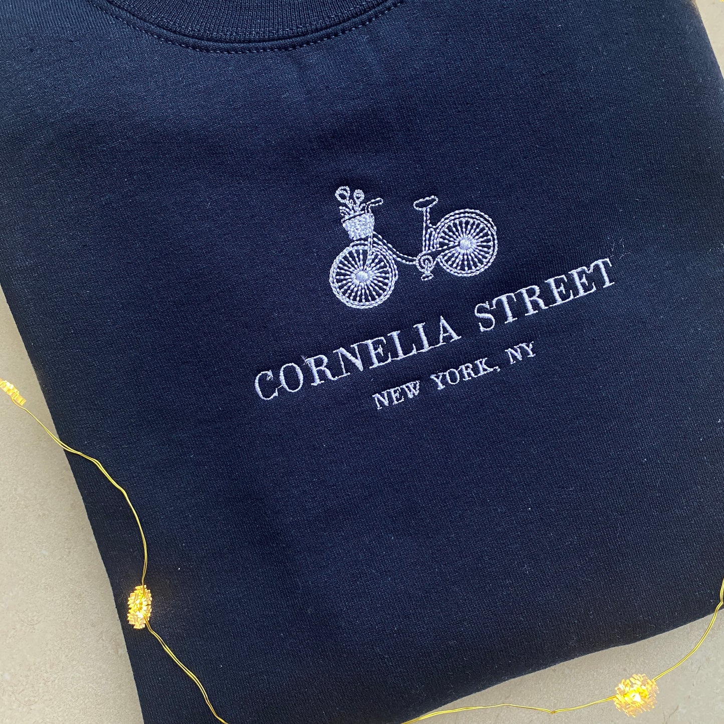 Cornelia Street Embroidered Sweatshirt