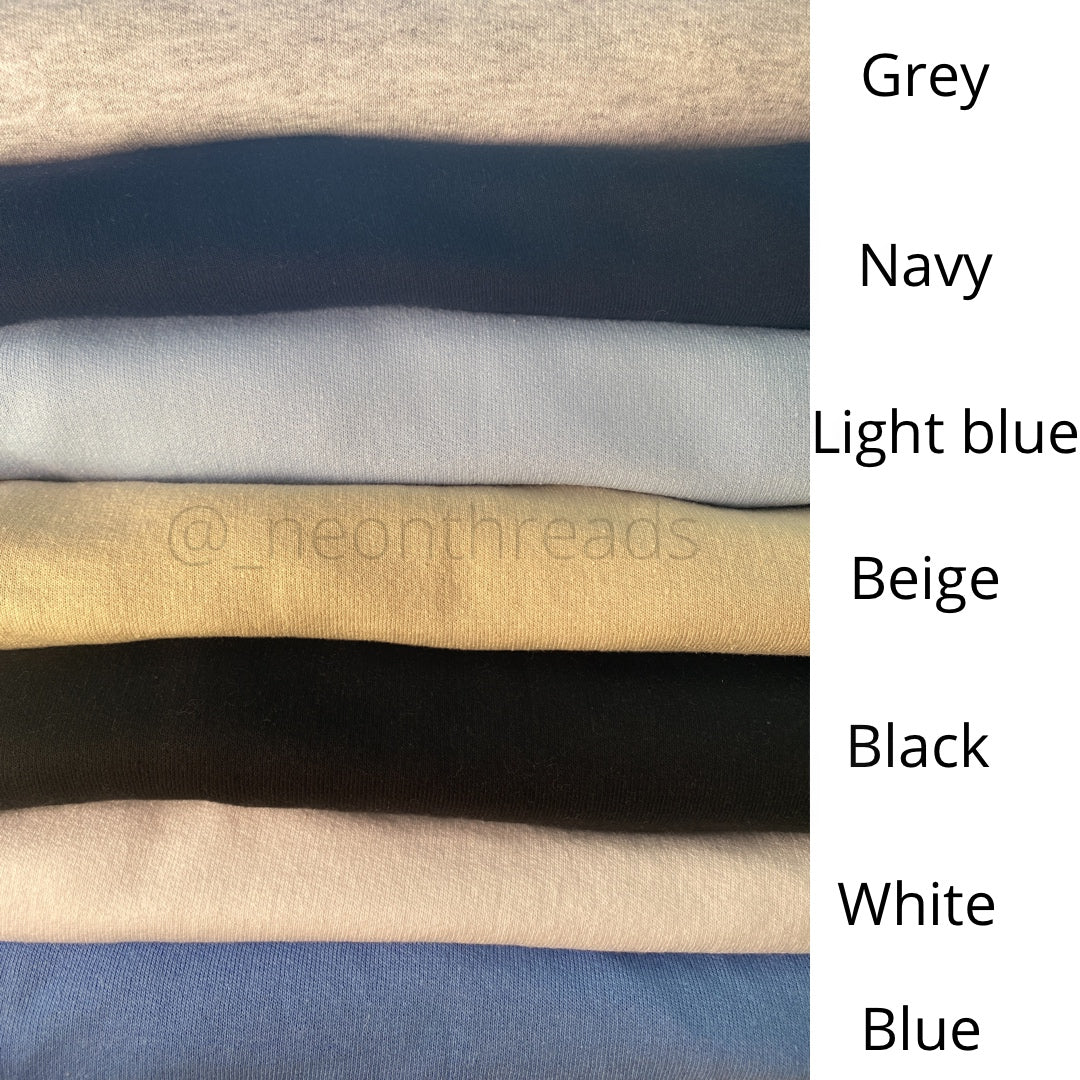 Personalise/ Custom Text Embroidered Sweatshirt