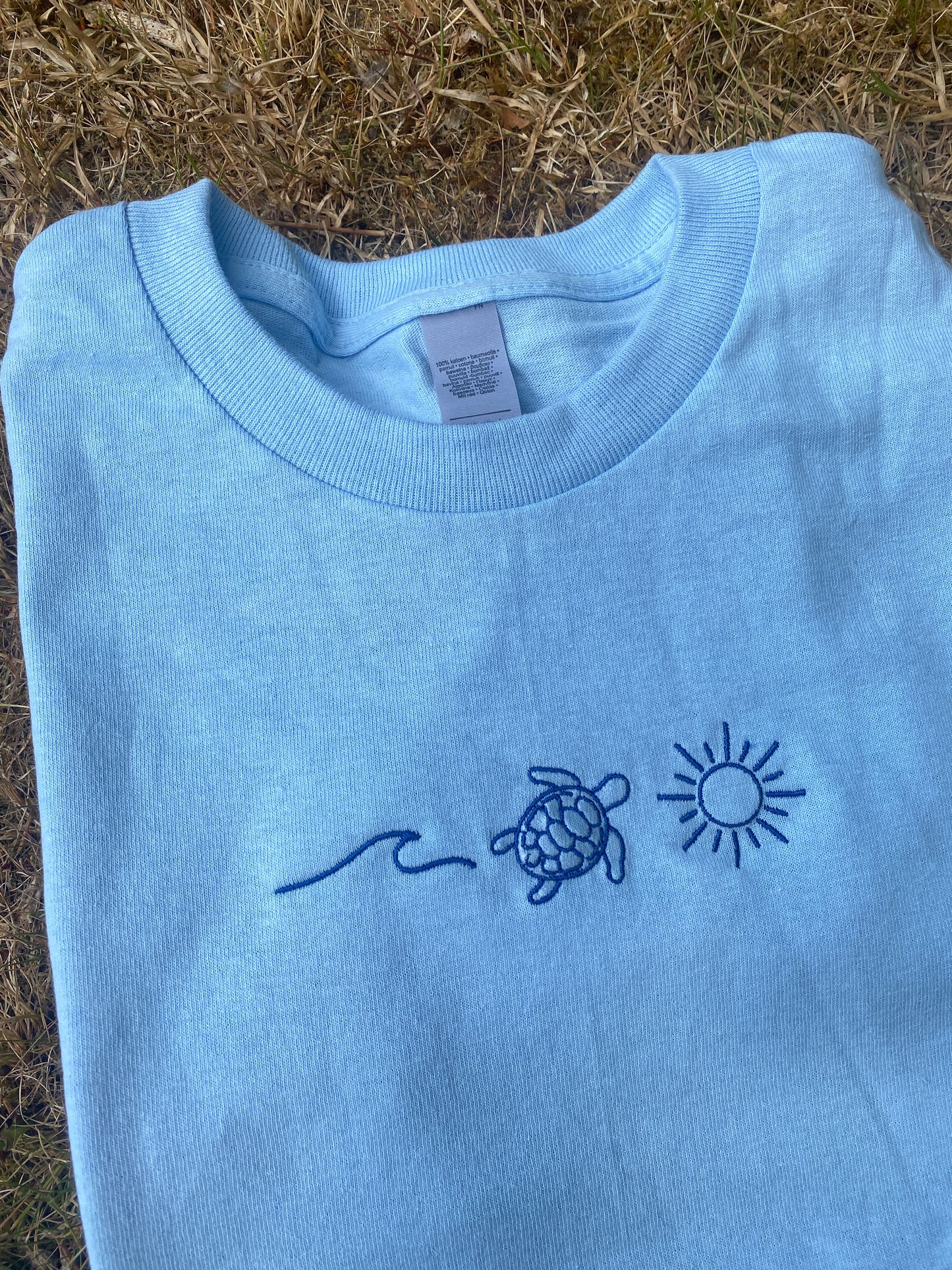 Beach Day Embroidered Tshirt