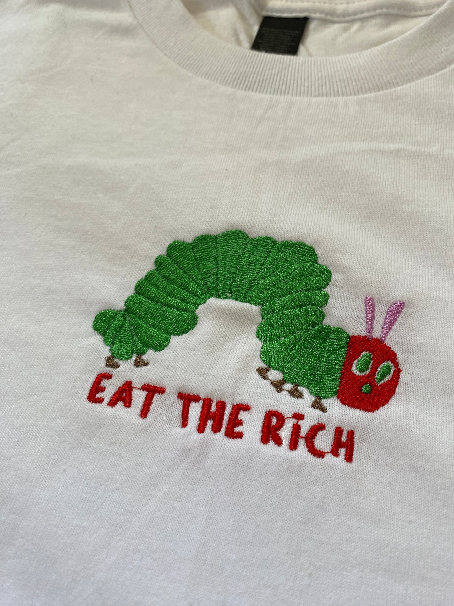 Eat the rich Embroidered Sweatshirt