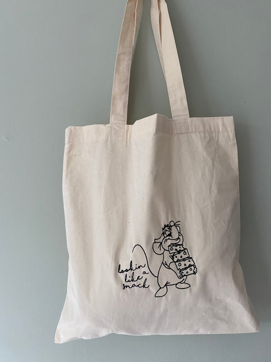 Looking like a Snack Tote Bag