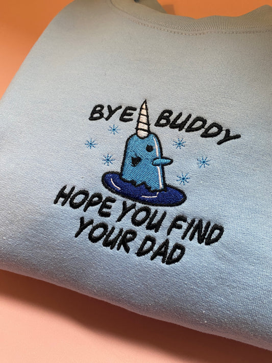 Bye Buddy Embroidered Sweatshirt
