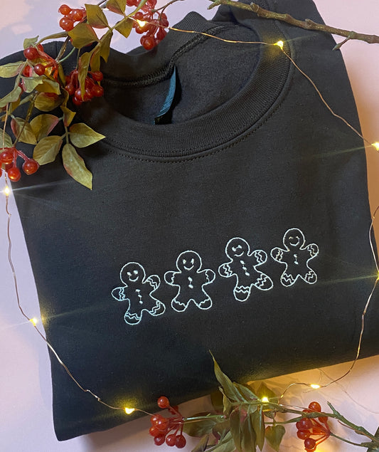 Gingerbread Embroidered Sweatshirt
