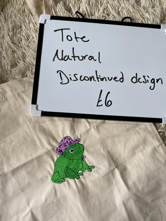 Cowboy frog tote bag