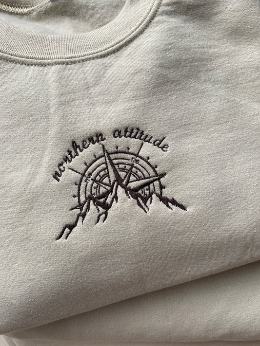 Northern Attitude Embroidered Sweatshirt
