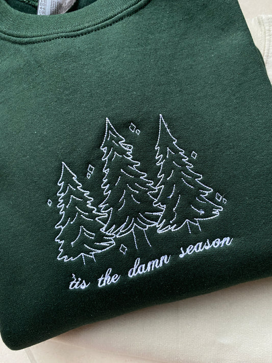 Season trees Embroidered Sweashirt