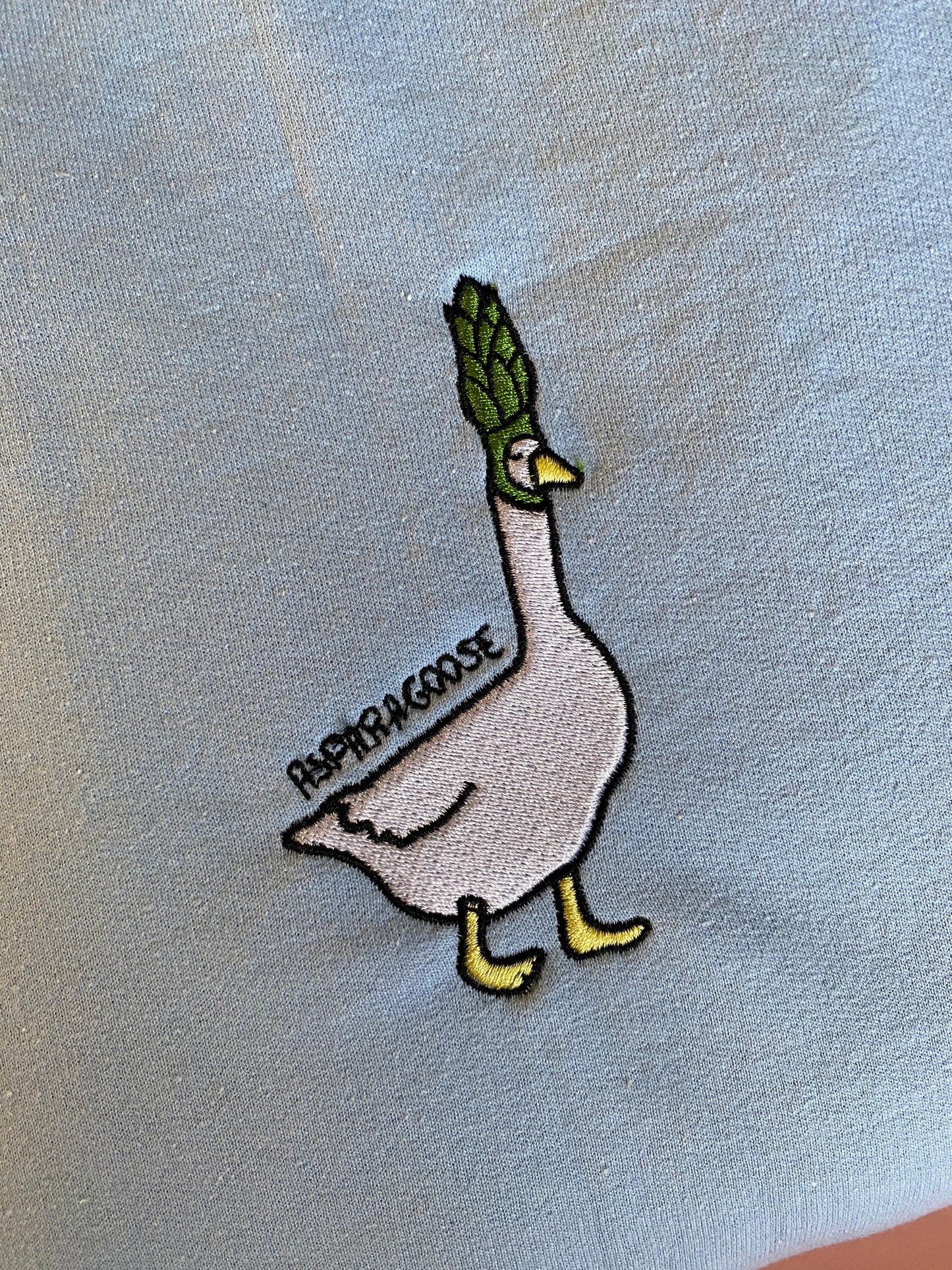 Asparagoose Embroidered Sweatshirt