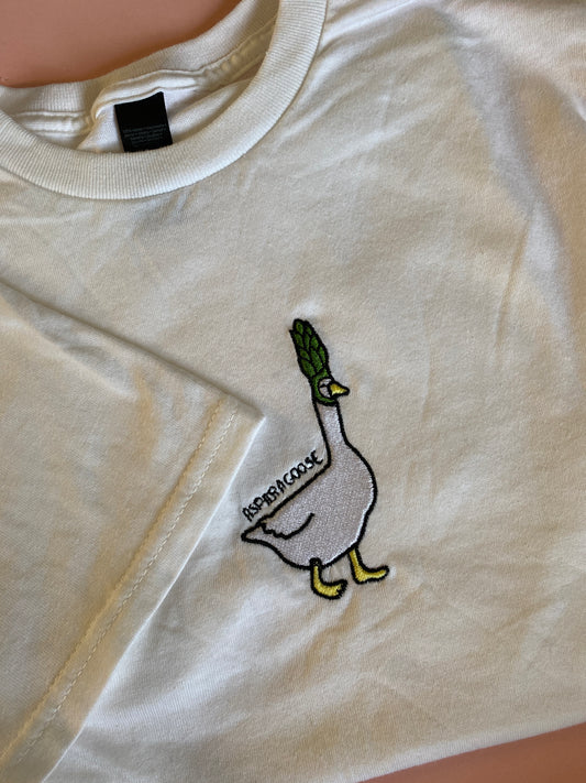 Asparagoose Embroidered Tshirt