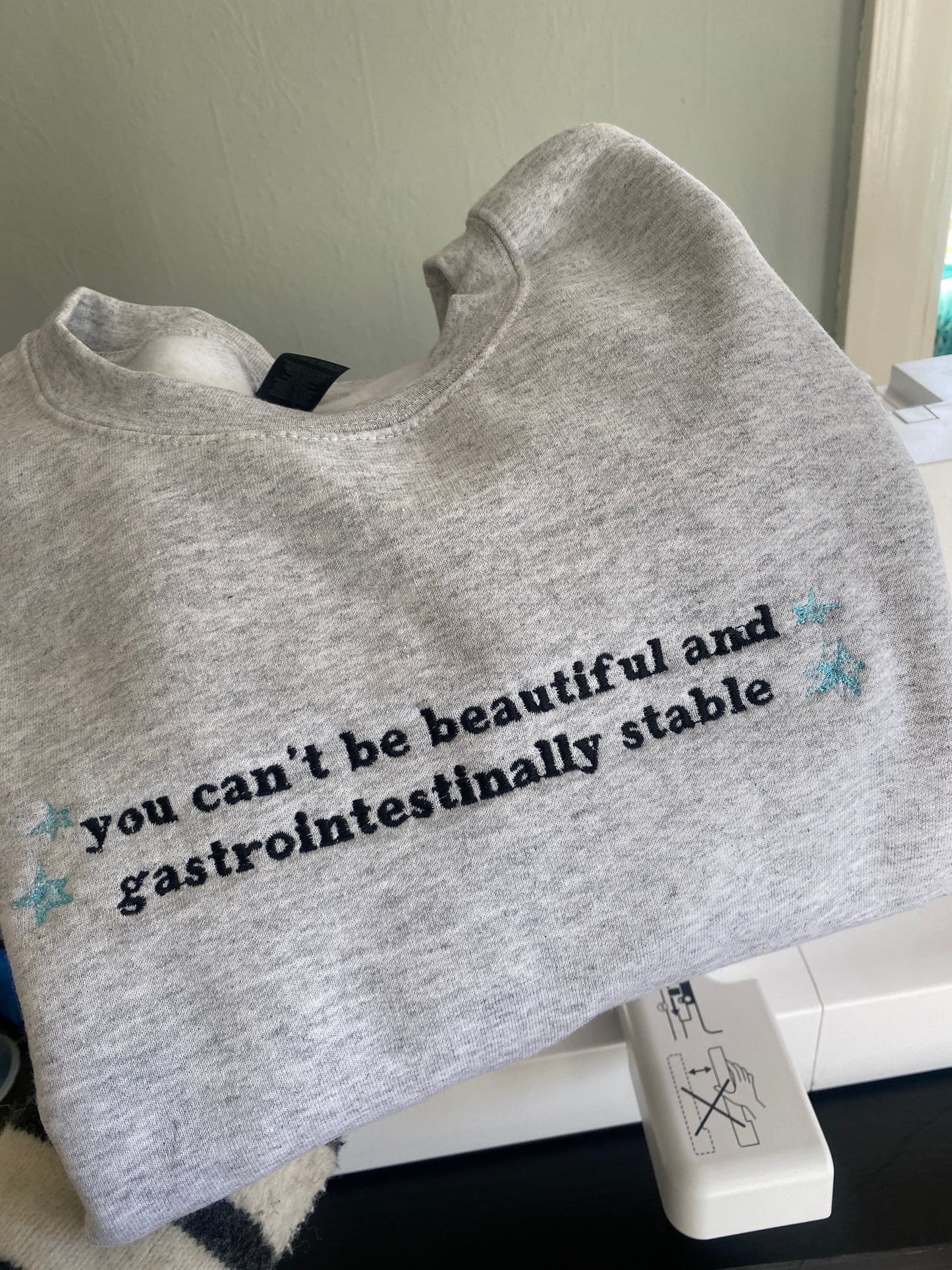 Beautiful and gastrointestinally stable Embroidered Sweatshirt
