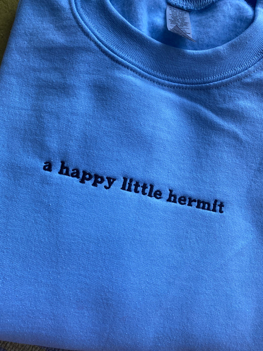 Little Hermit Embroidered Sweatshirt