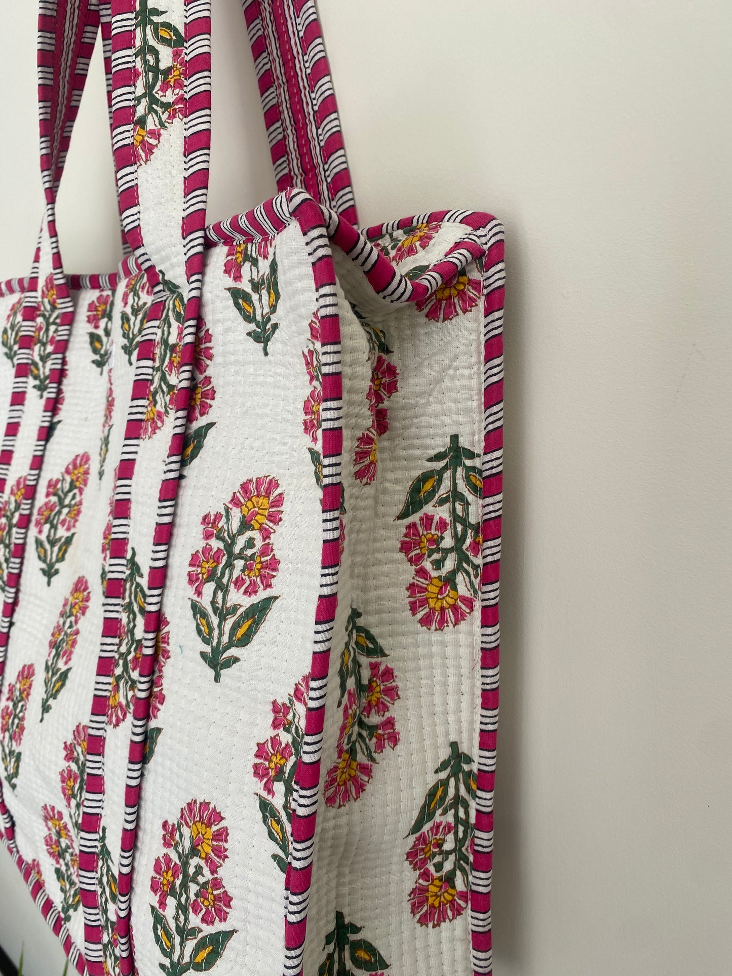 The Palma Print Quilted Tote Bag