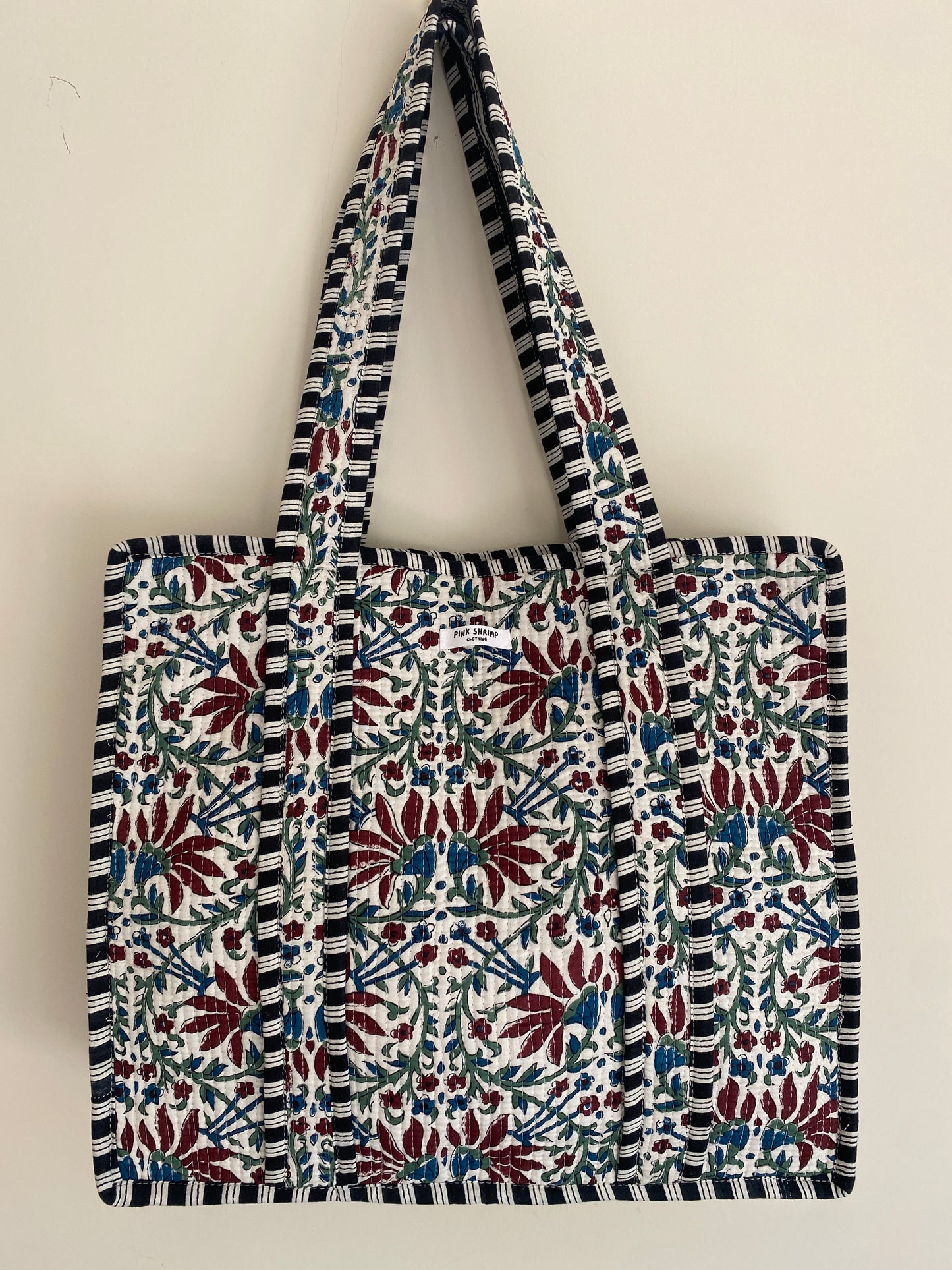 The Midnight Garden Print Quilted Tote Bag