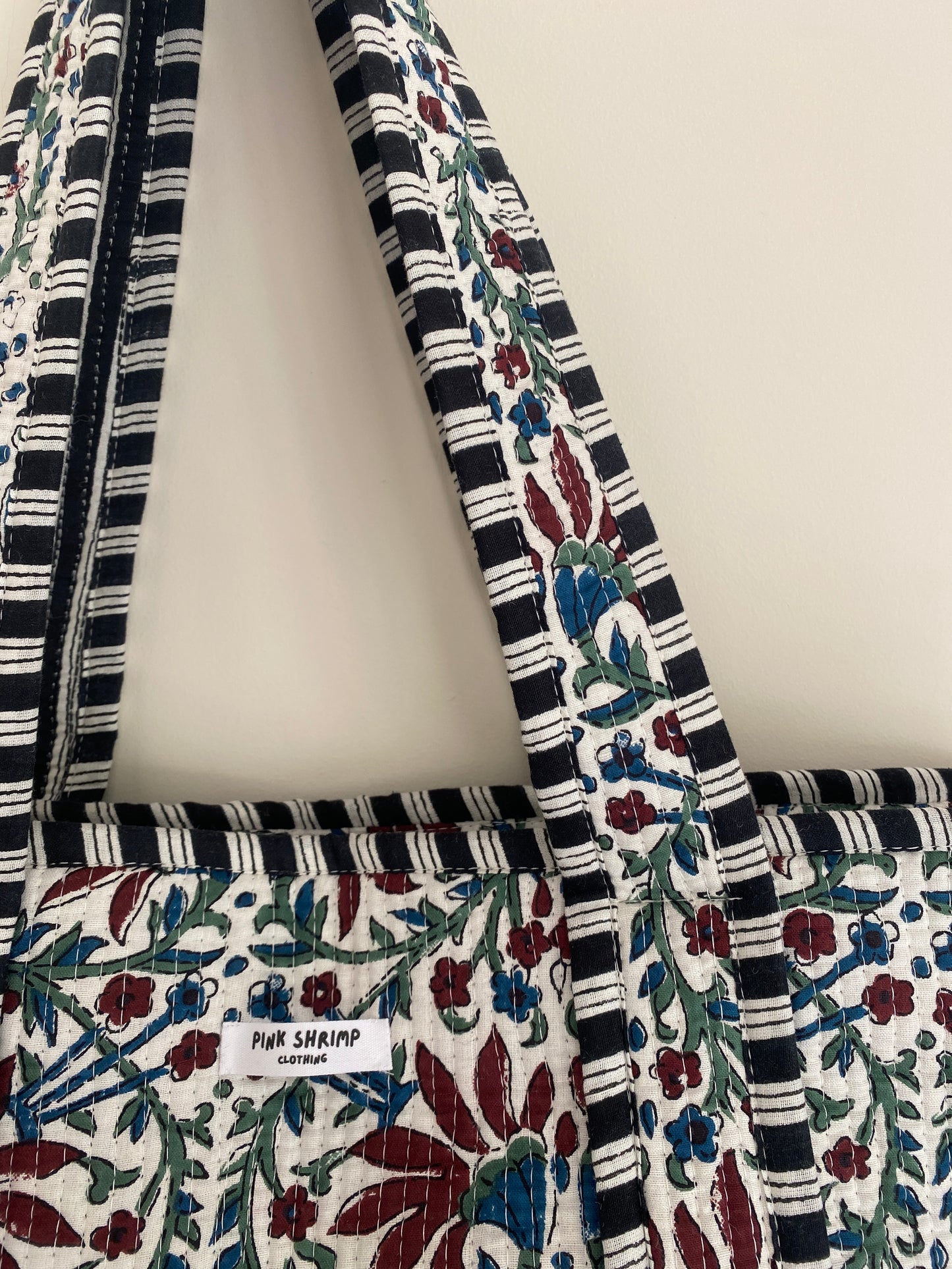 The Midnight Garden Print Quilted Tote Bag