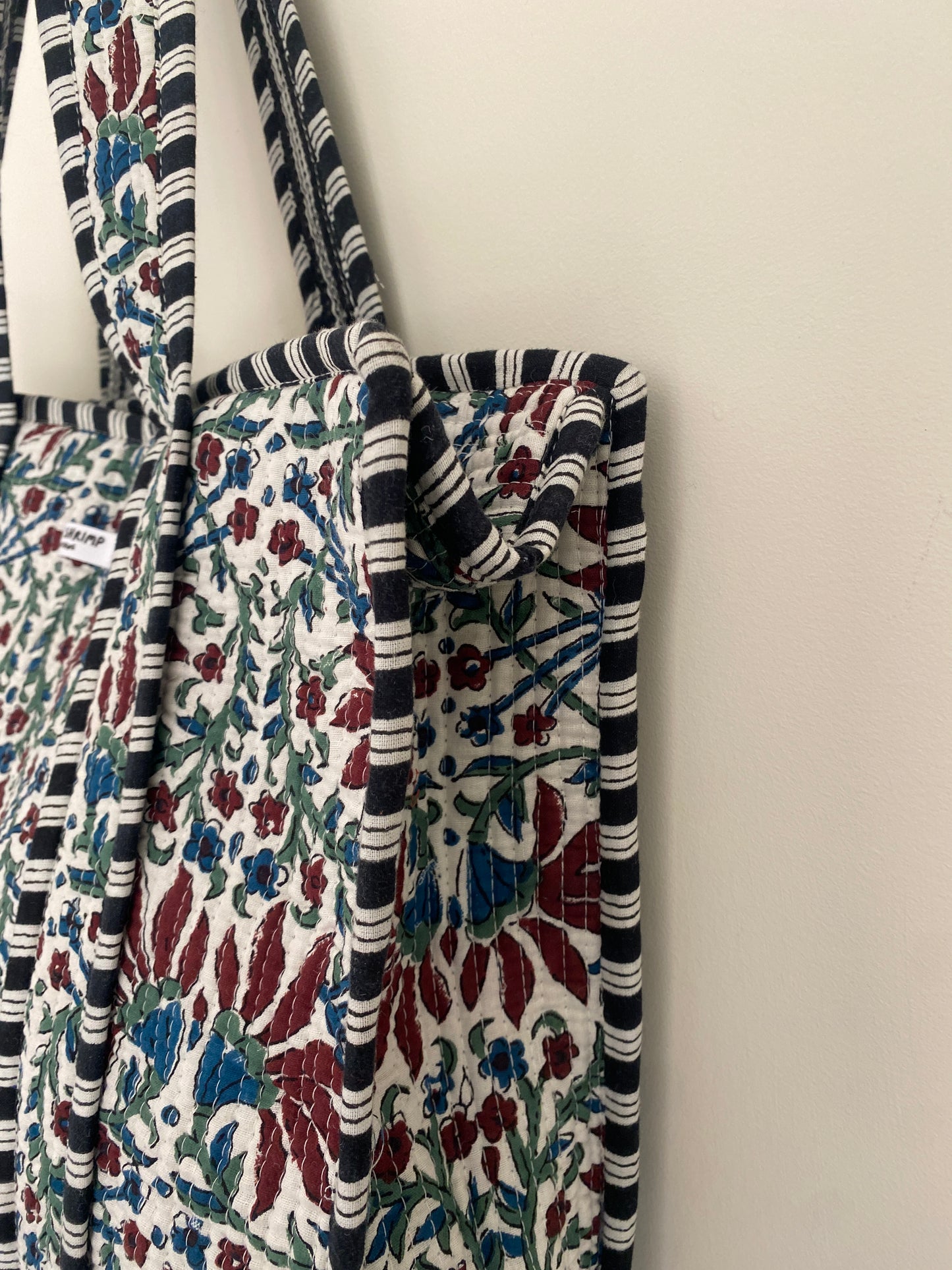 The Midnight Garden Print Quilted Tote Bag