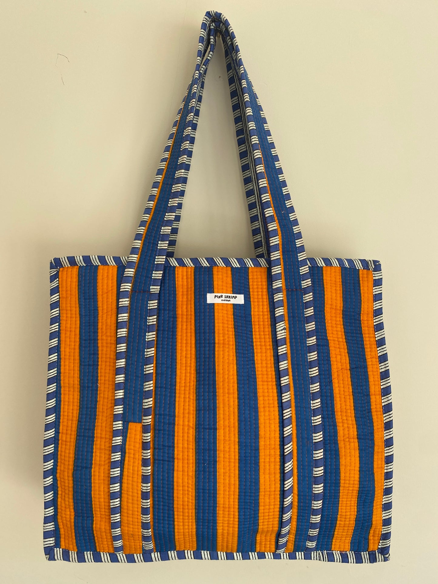 The Bright Stripe Quilted Tote Bag