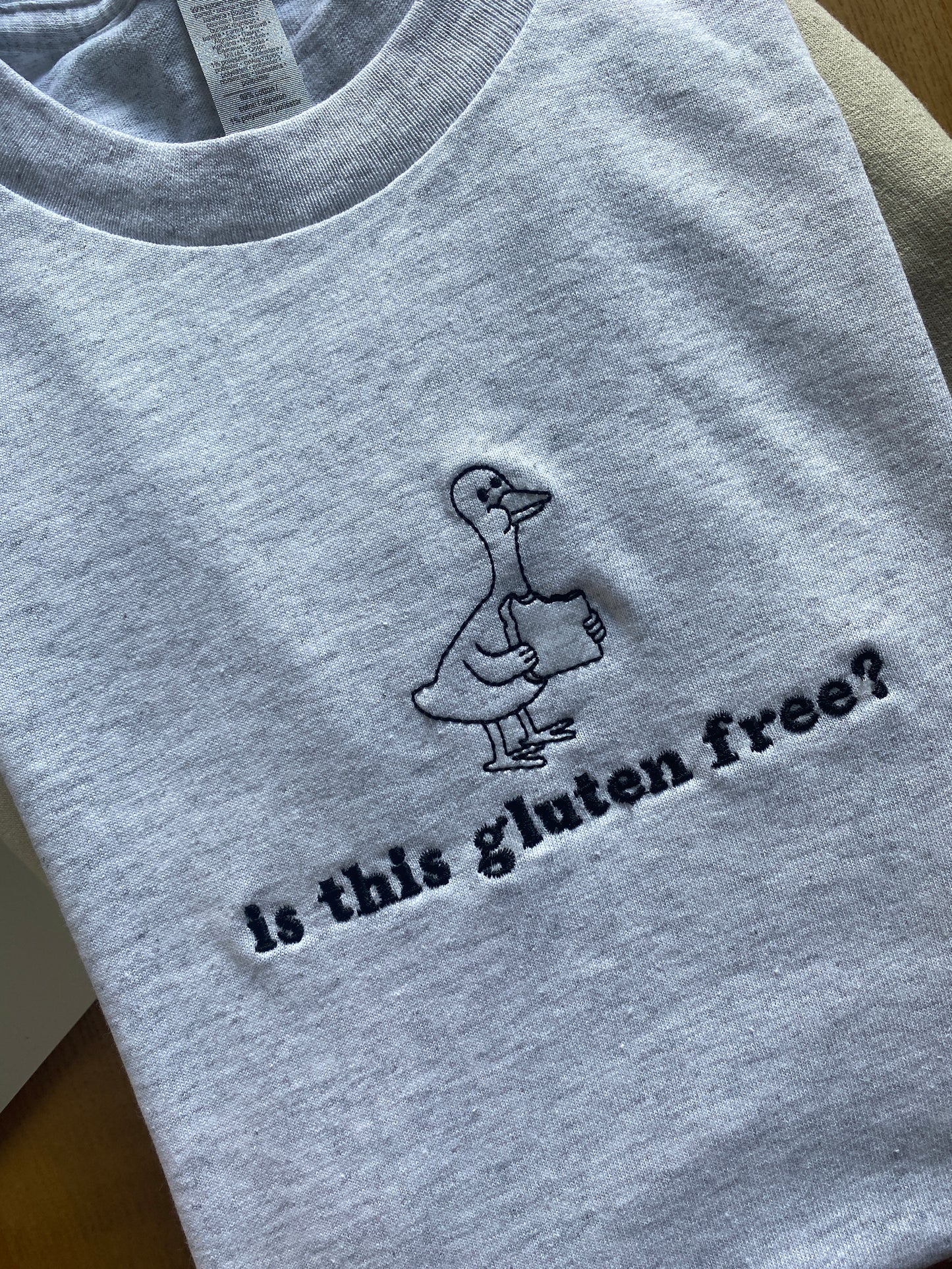 Is this gluten free? Embroidered Tshirt