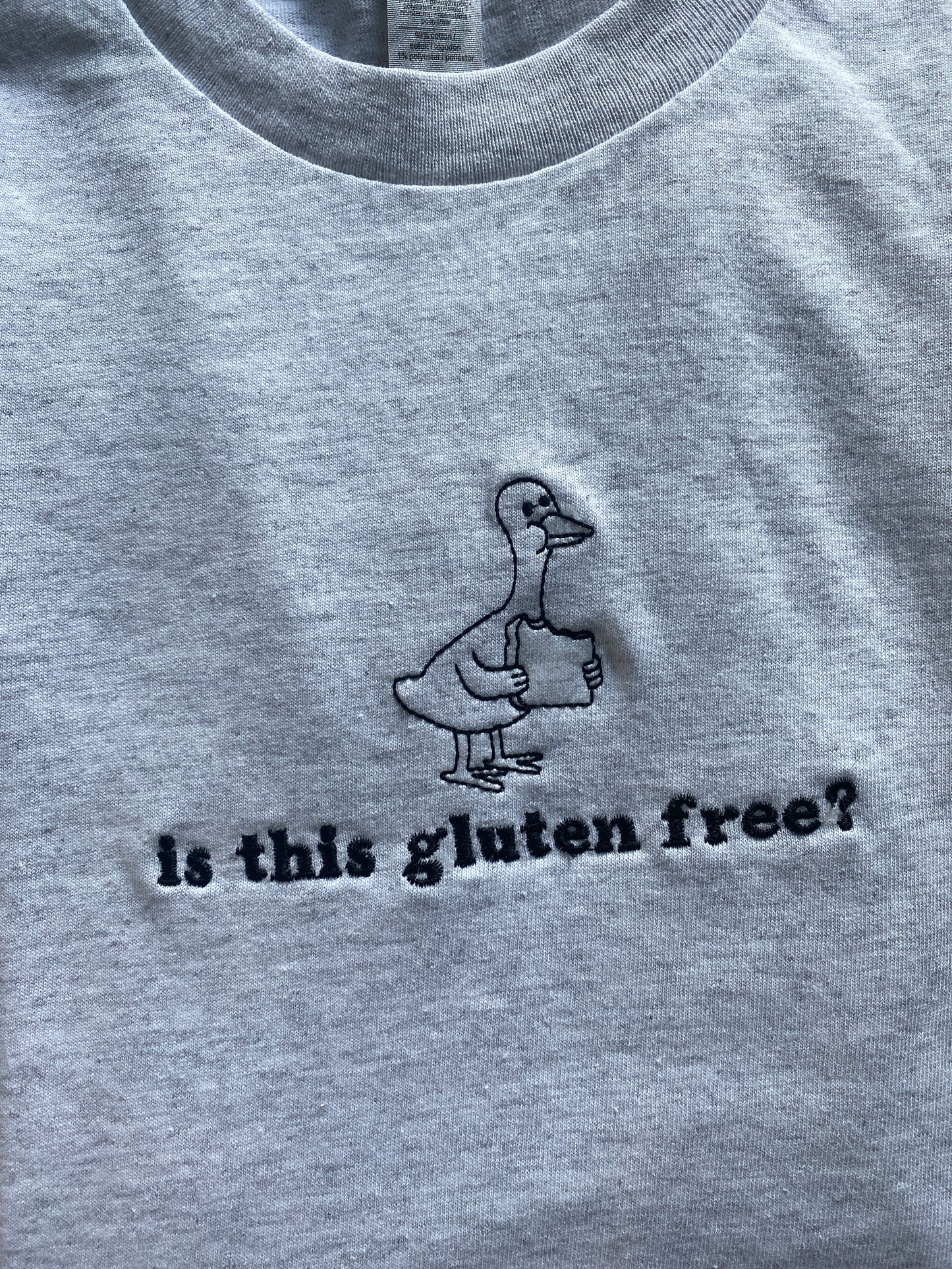Is this gluten free? Embroidered Tshirt