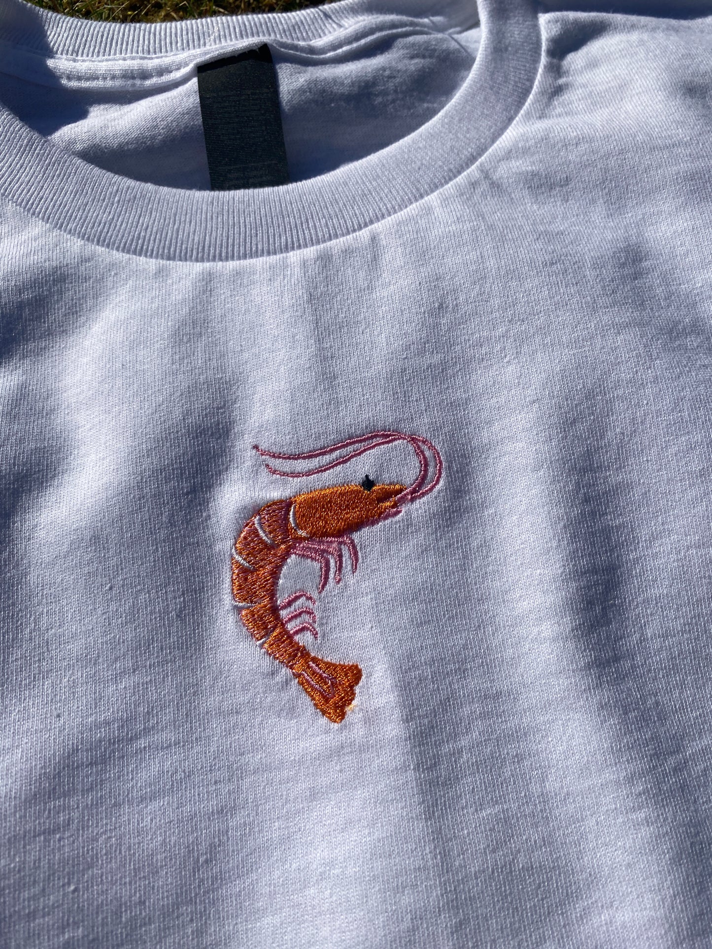 Shrimp Embroidered Tshirt