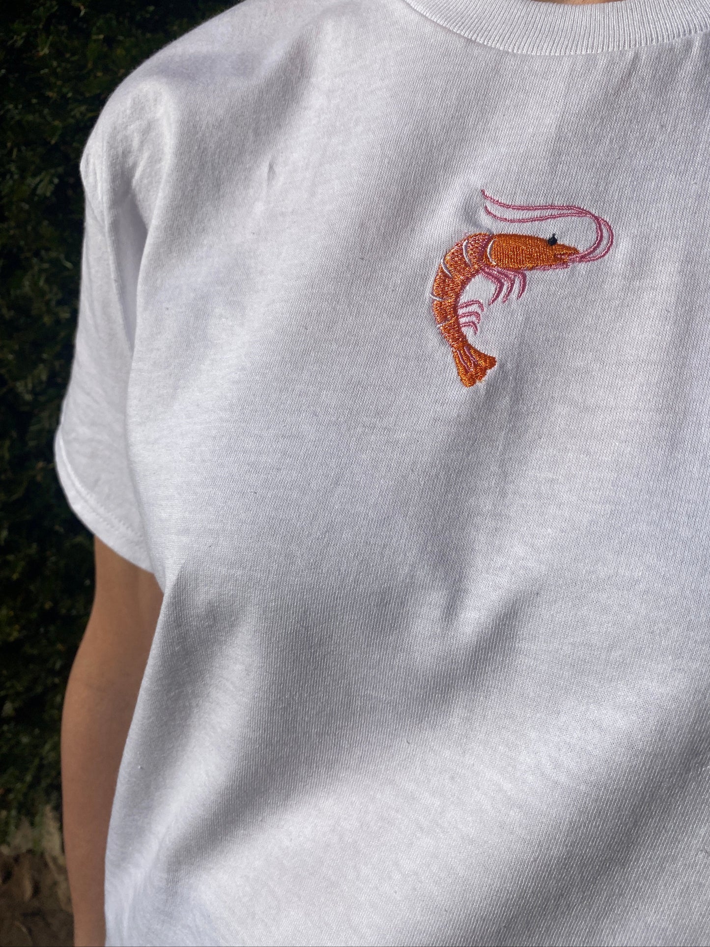 Shrimp Embroidered Tshirt