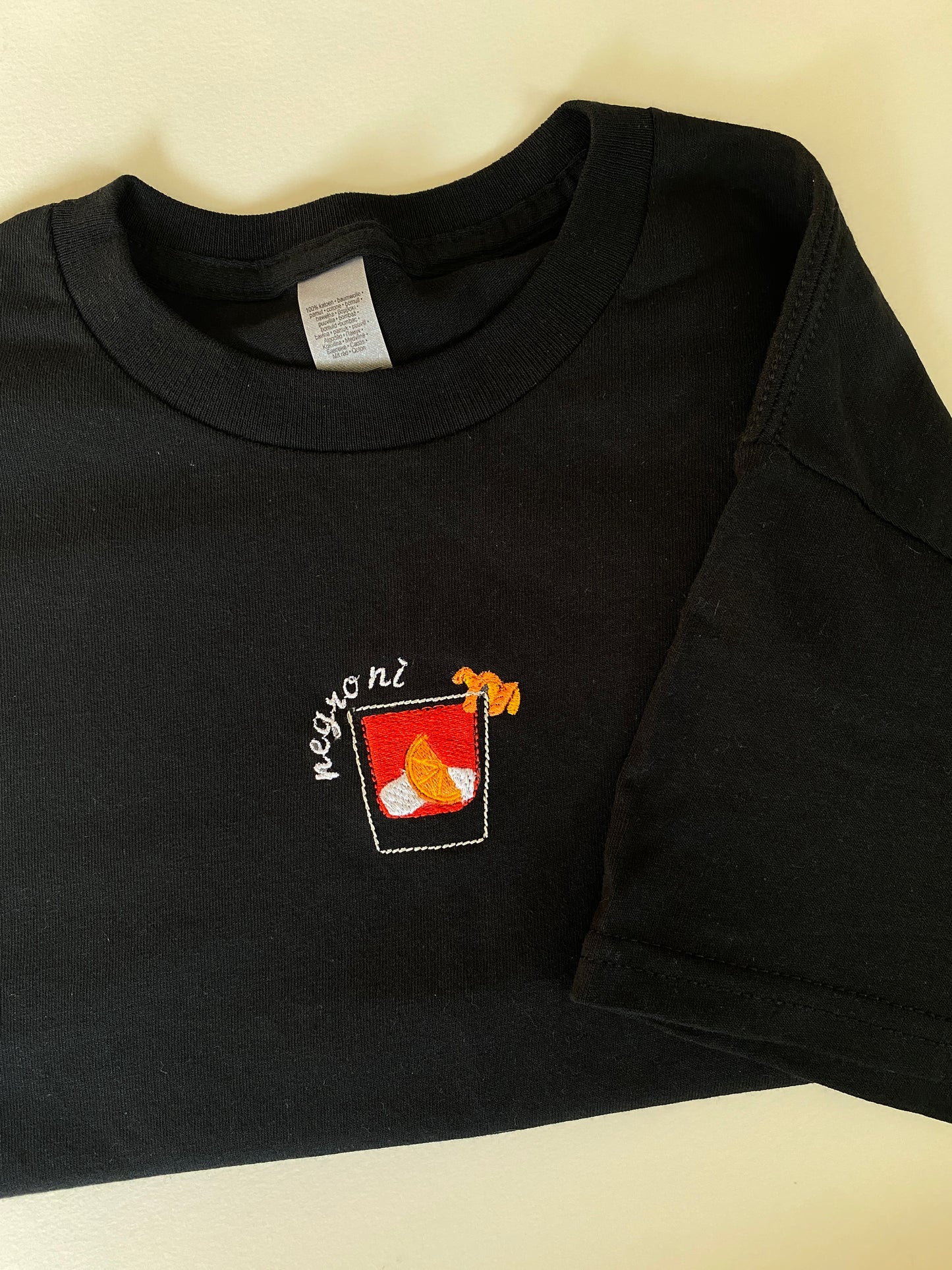 Cocktail Embroidered Tee