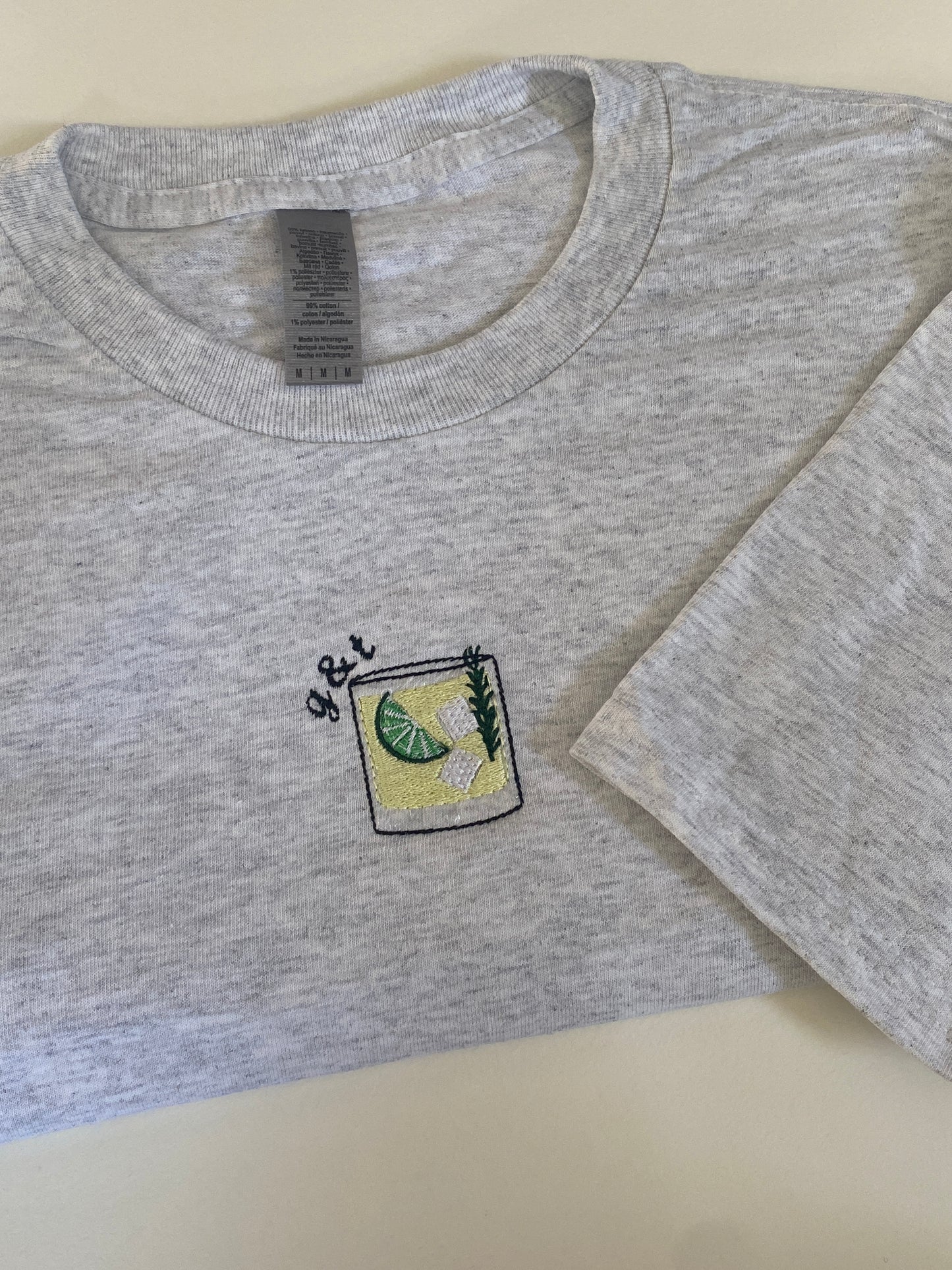 Cocktail Embroidered Tee