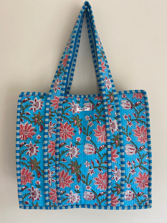 The Blue Dream Quilted Tote Bag