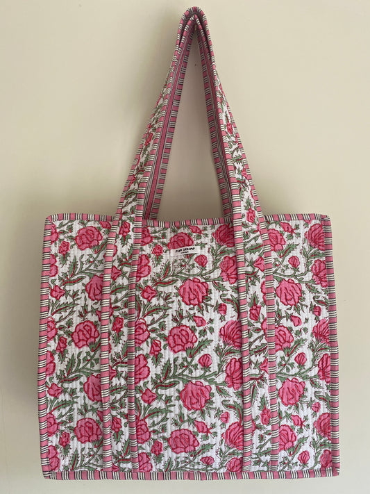 The Rose Garden Quilted Tote Bag