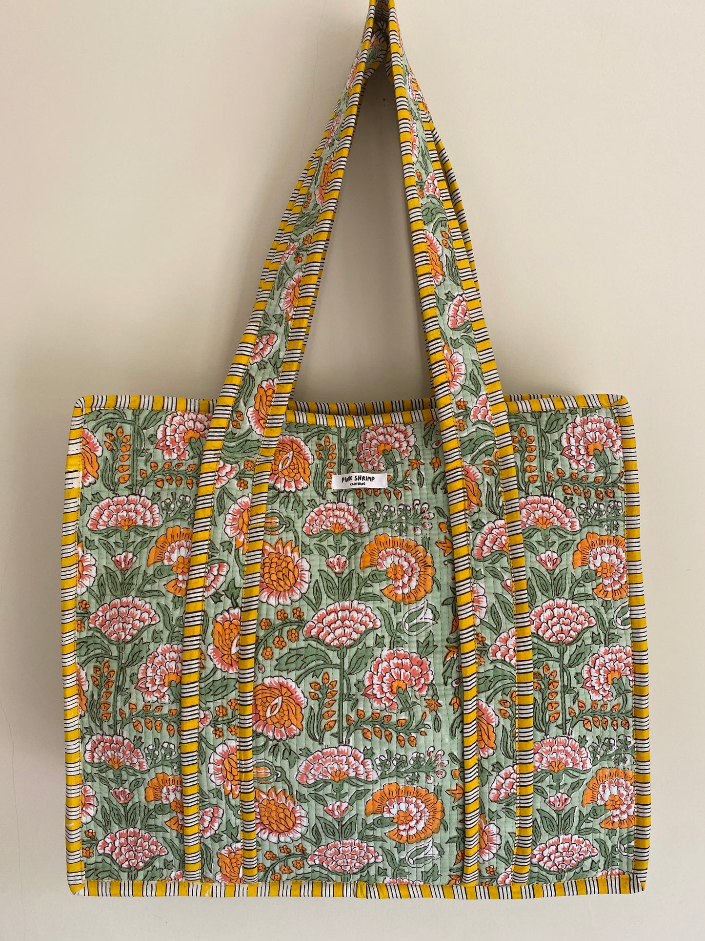 The Sunshine and Flowers Quilted Tote Bag