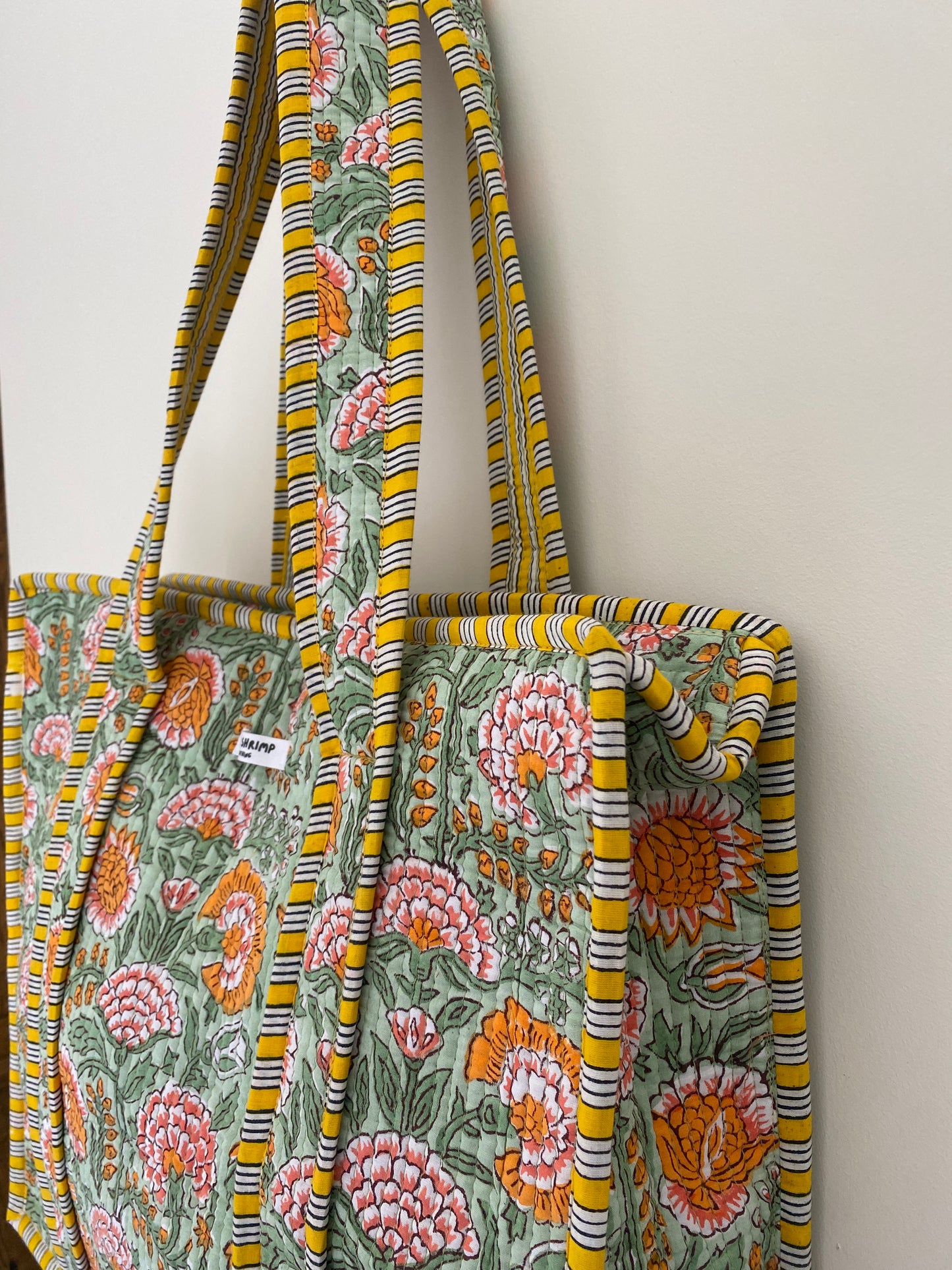 The Sunshine and Flowers Quilted Tote Bag