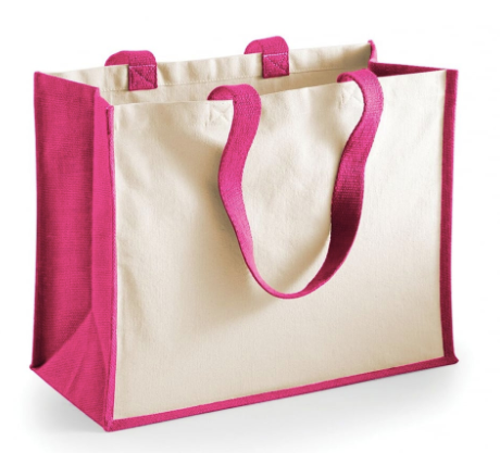 Personalised Initial Jute Classic Cotton Tote Bag
