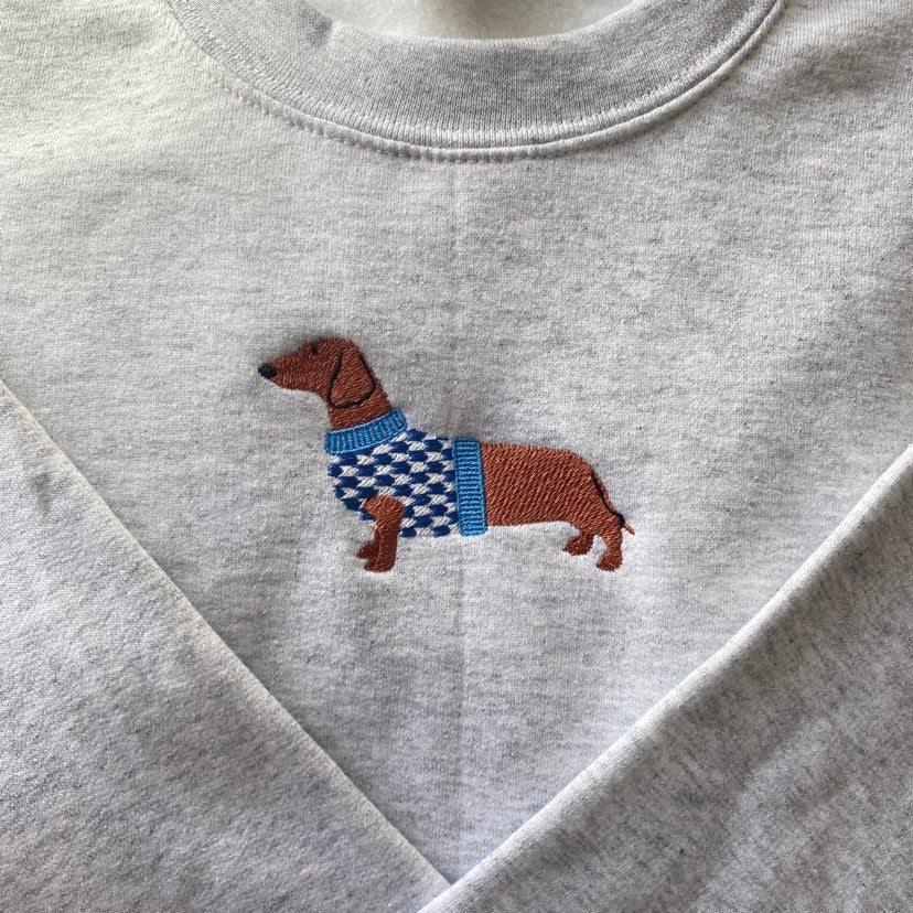 Dachshund Embroidered Sweatshirt