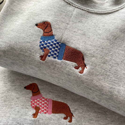 Dachshund Embroidered Sweatshirt