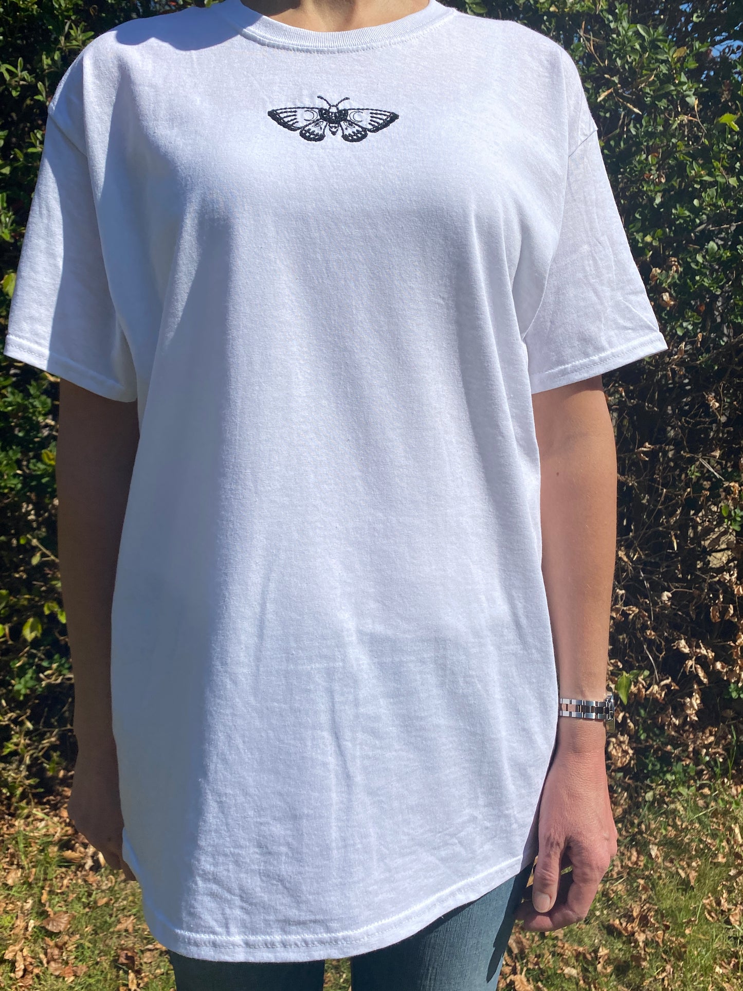 Luna Moth Embroidered Tshirt